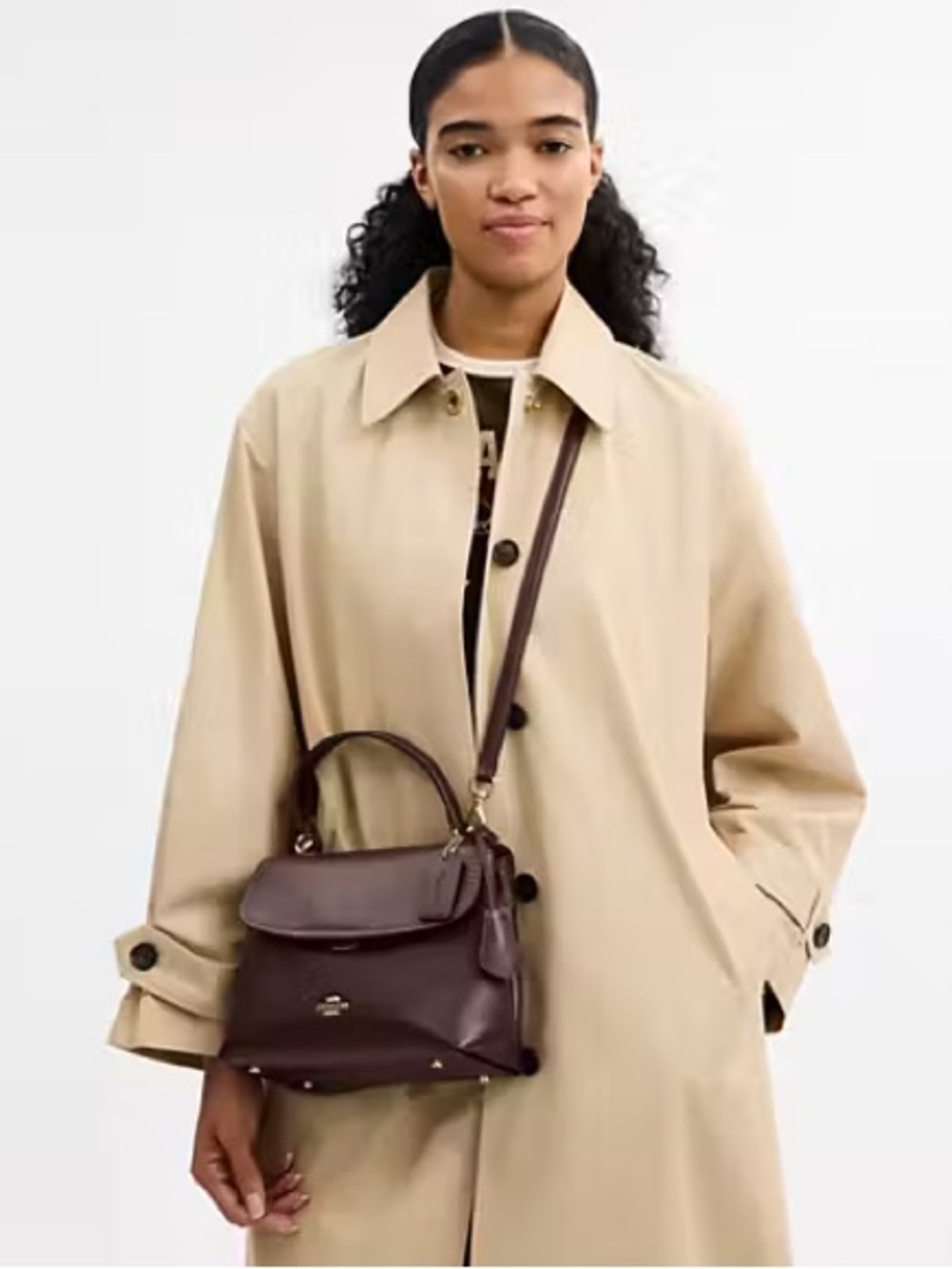 NWT Coach Emory crossbody in Espresso - Picture 2 of 10